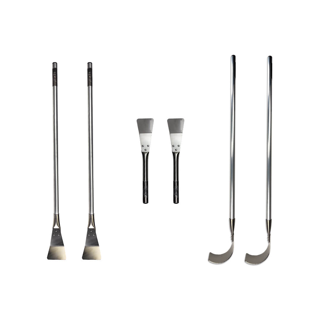Flachdach Set 1 (2 x Flachdachkellen Set (40 & 100cm) + 2 x Rollenzieher)